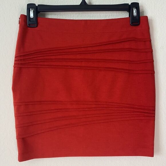 Penshoppe Orange Bodycon Mini Skirt Medium - Picture 1 of 5
